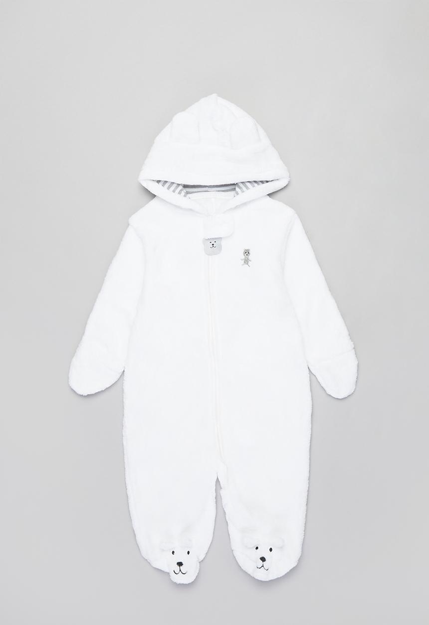 Pop Candy - Hooded sleepsuit - white