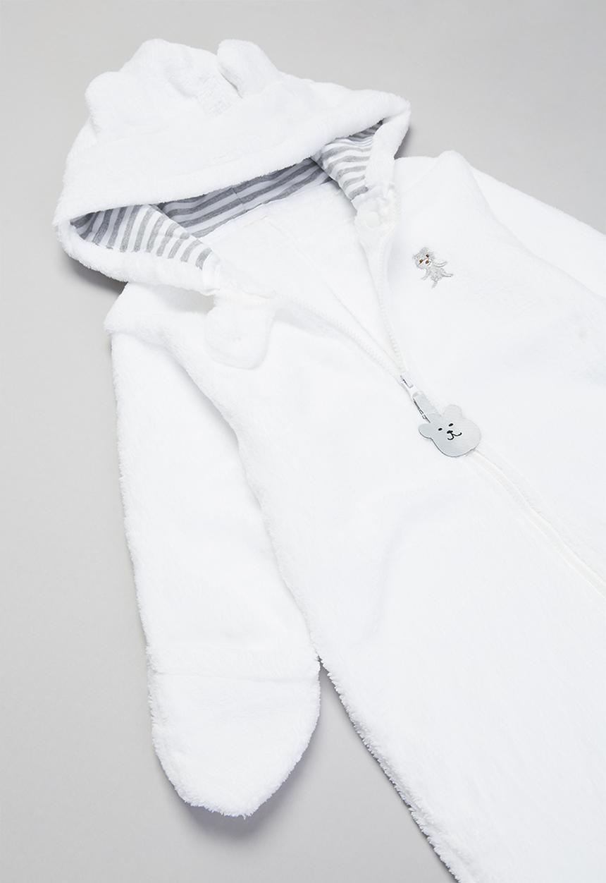 Pop Candy - Hooded sleepsuit - white