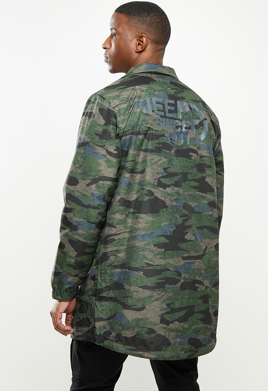 JEEP - Kip regular length coach jacket - camo
