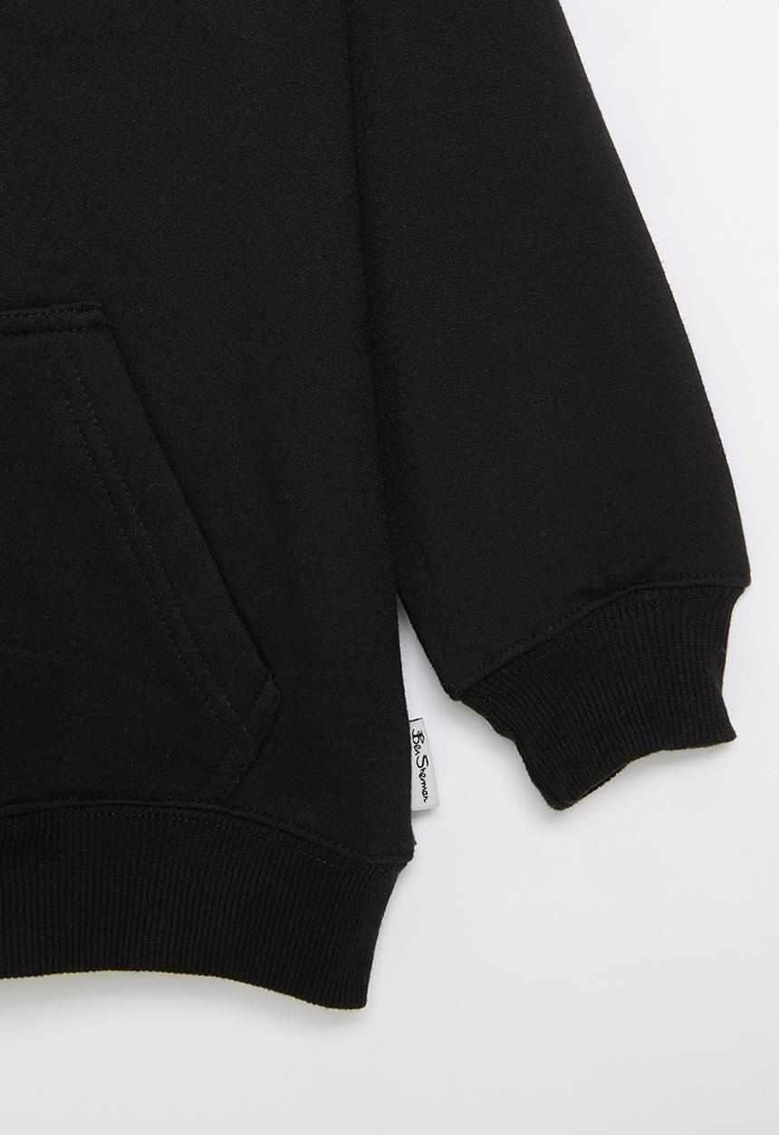 Ben Sherman - Boys cat pullover hoodie - black