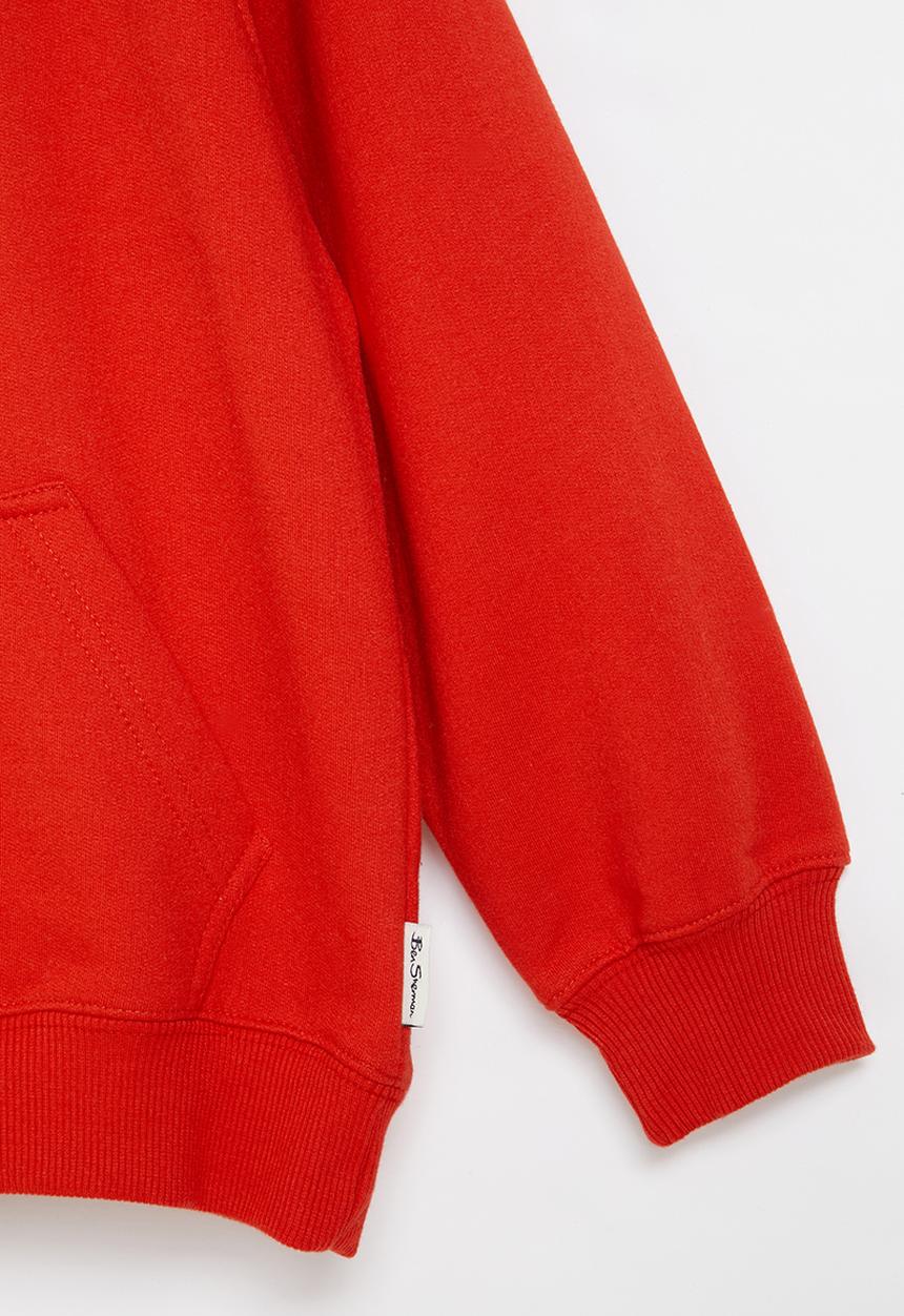 Ben Sherman - Boys cat pullover hoodie - red