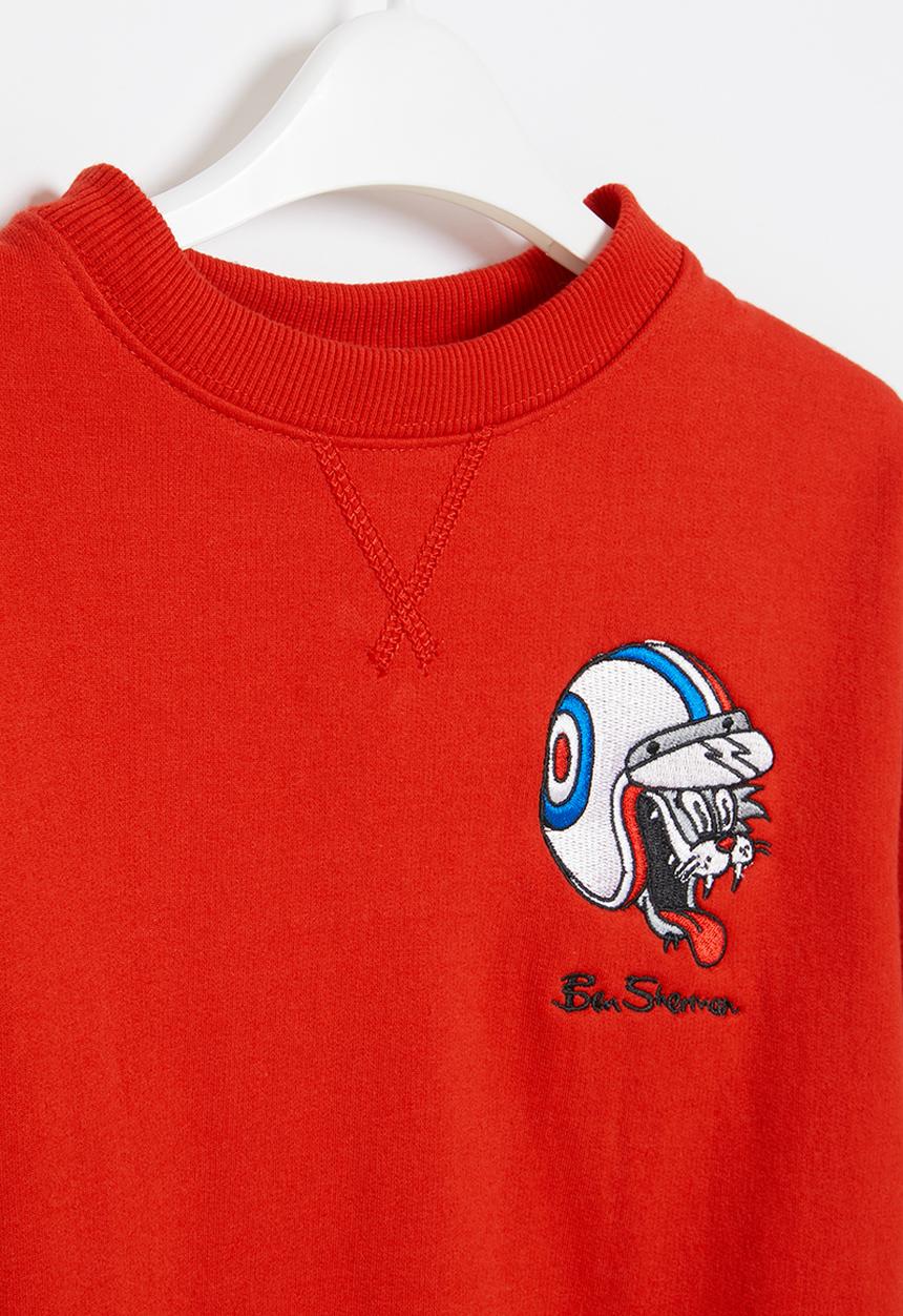 Ben Sherman - Boys cat crew - red