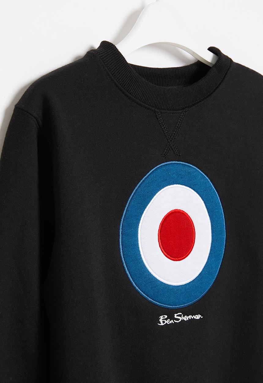 Ben Sherman - Boys target crew - black