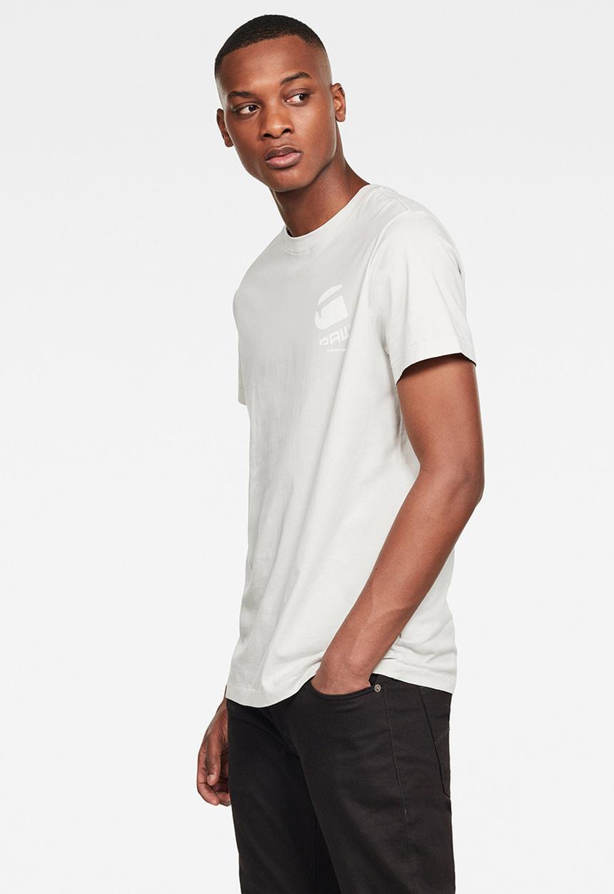 G-STAR - Big logo back gr r t s\s - cool grey