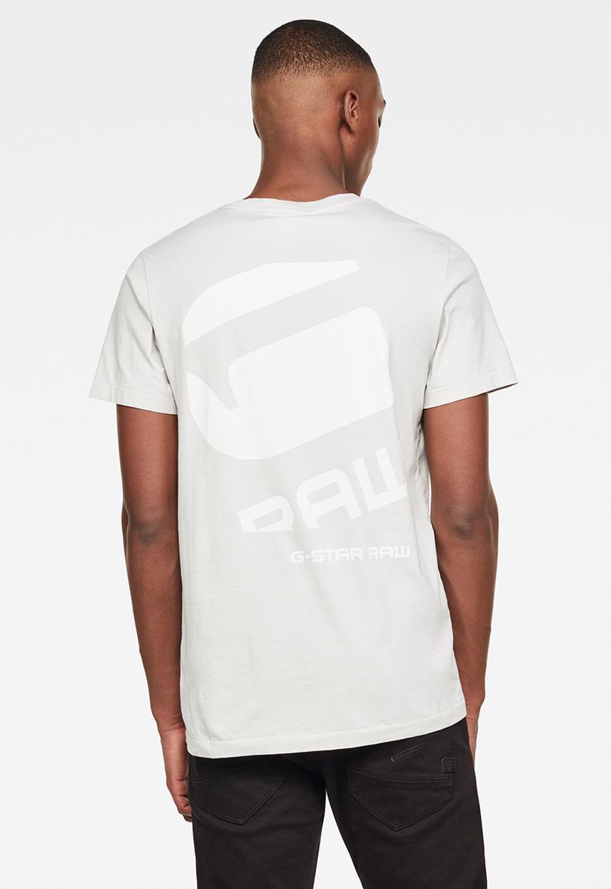 G-STAR - Big logo back gr r t s\s - cool grey