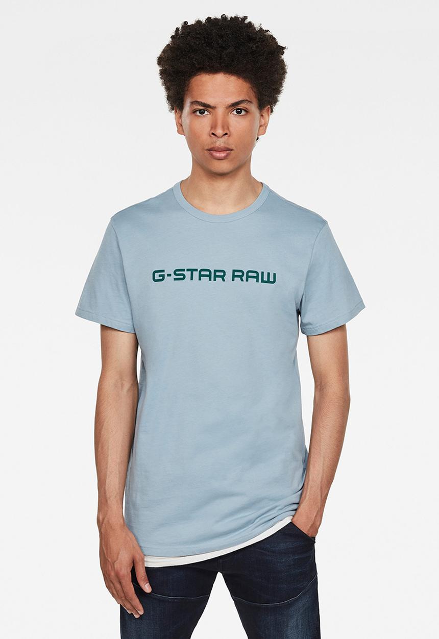 G-STAR - Graphic core straight r t s\s - ash blue