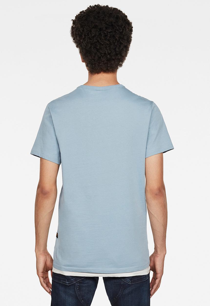 G-STAR - Graphic graw straight r t s\s - ash blue