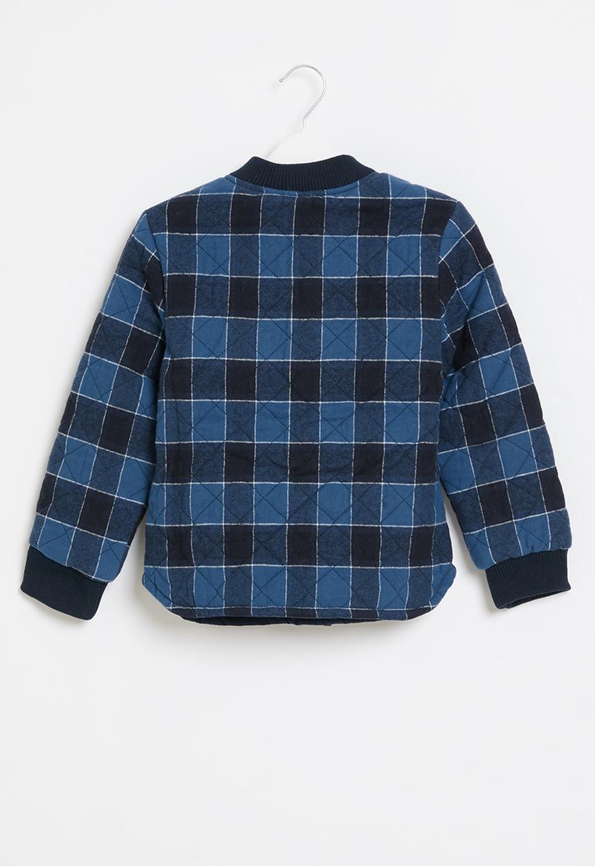 Cotton On - Artie reversible bomber - indigo check