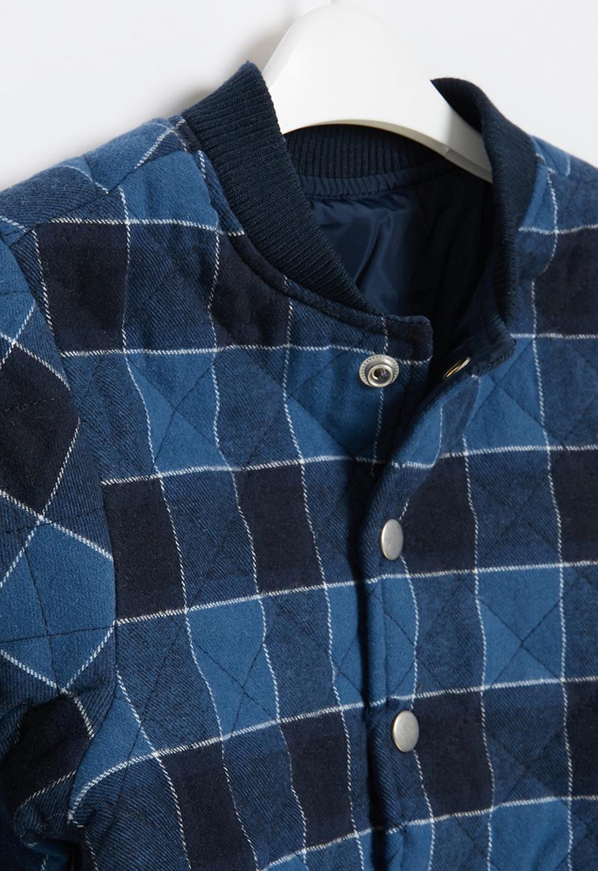 Cotton On - Artie reversible bomber - indigo check