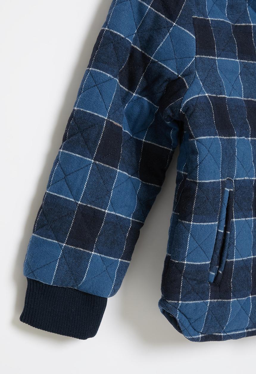 Cotton On - Artie reversible bomber - indigo check