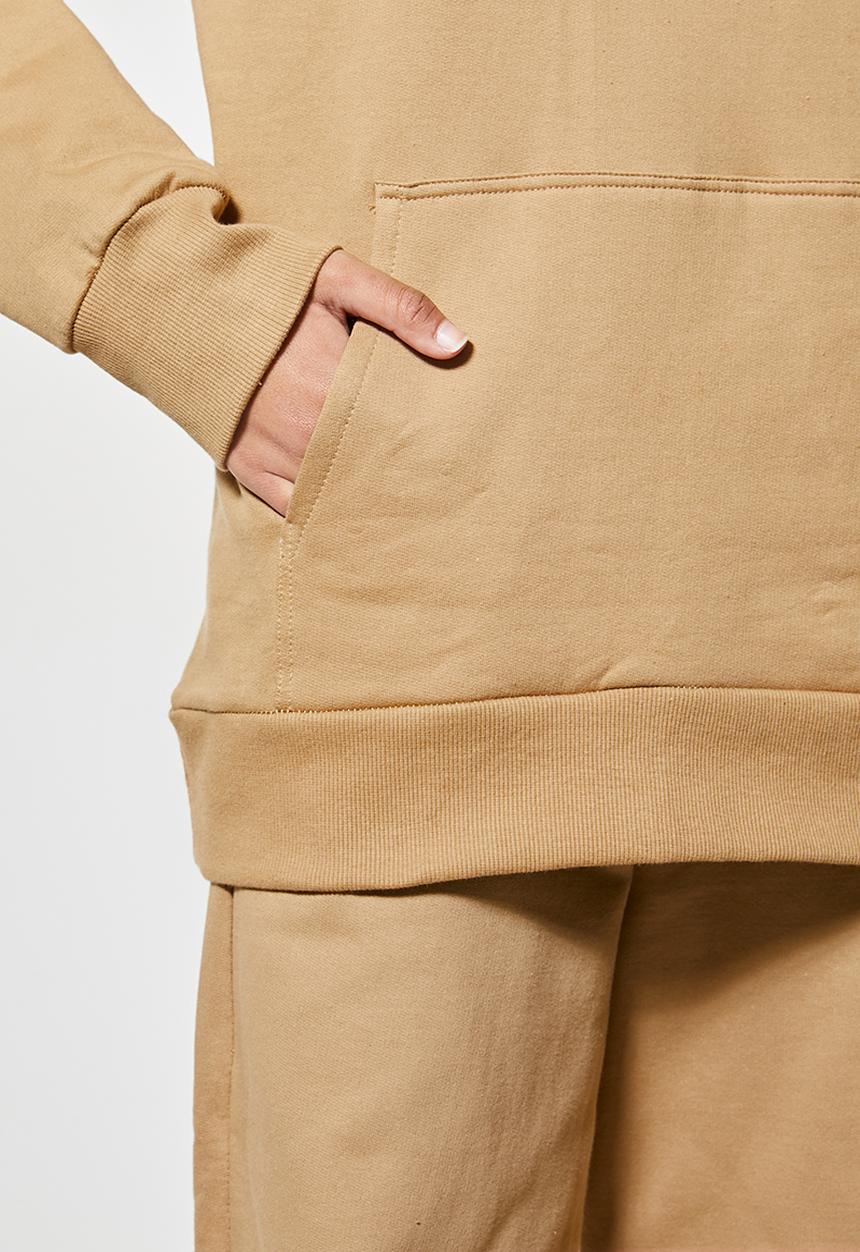 Superbalist - Longline hoodie - toffee