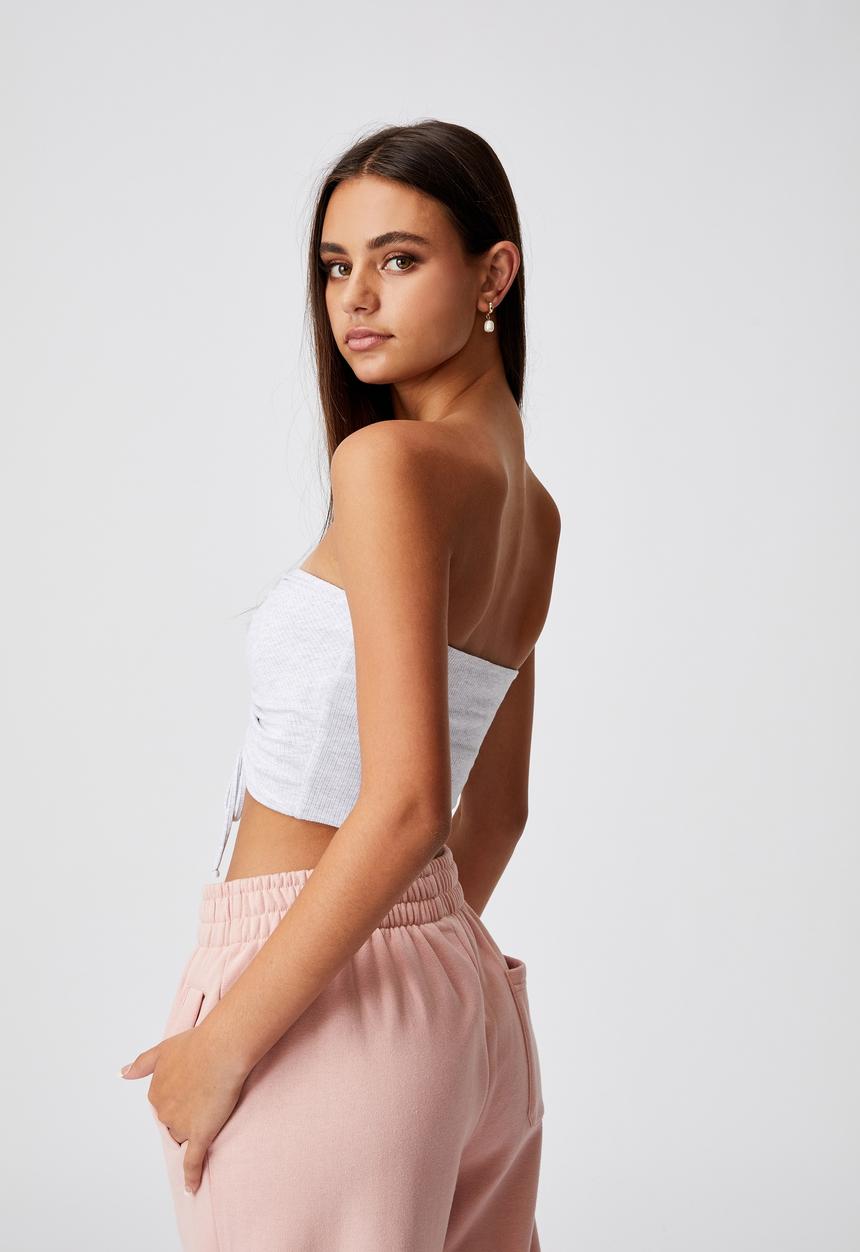 Factorie - Ruched front bandeau - silver marle