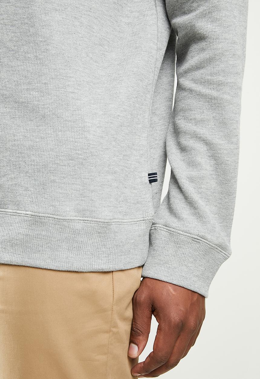Nautica - French rib 1/4 zip - grey 