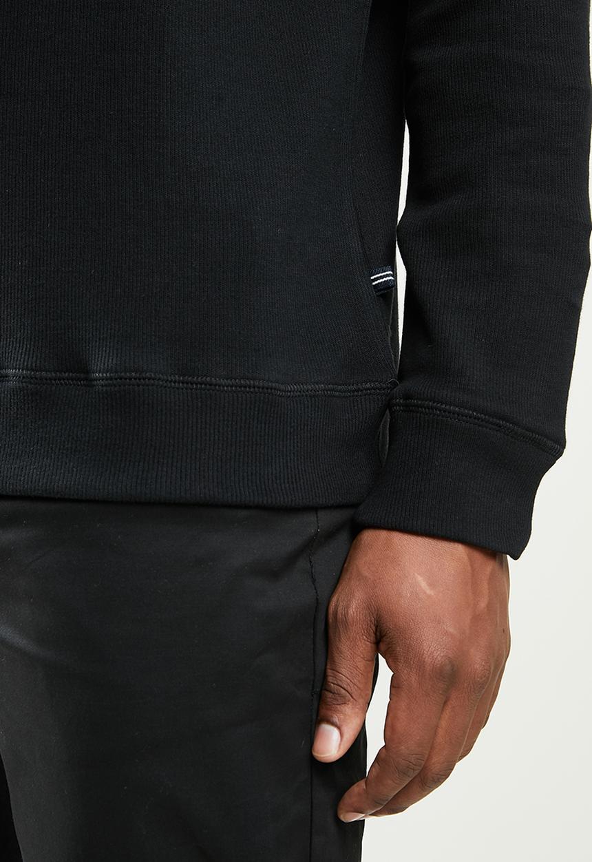Nautica - French rib 1/4 zip - black