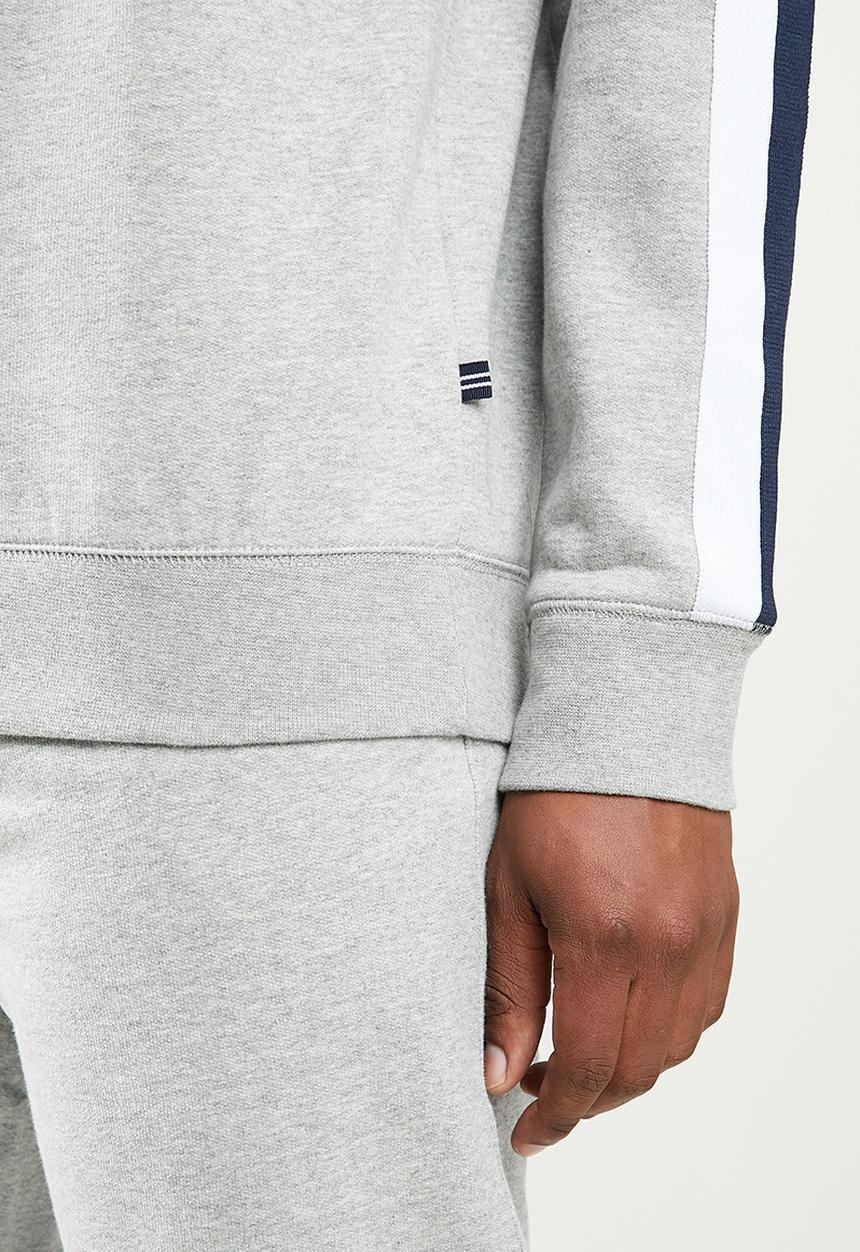 Nautica - Fleece logo crew - grey 