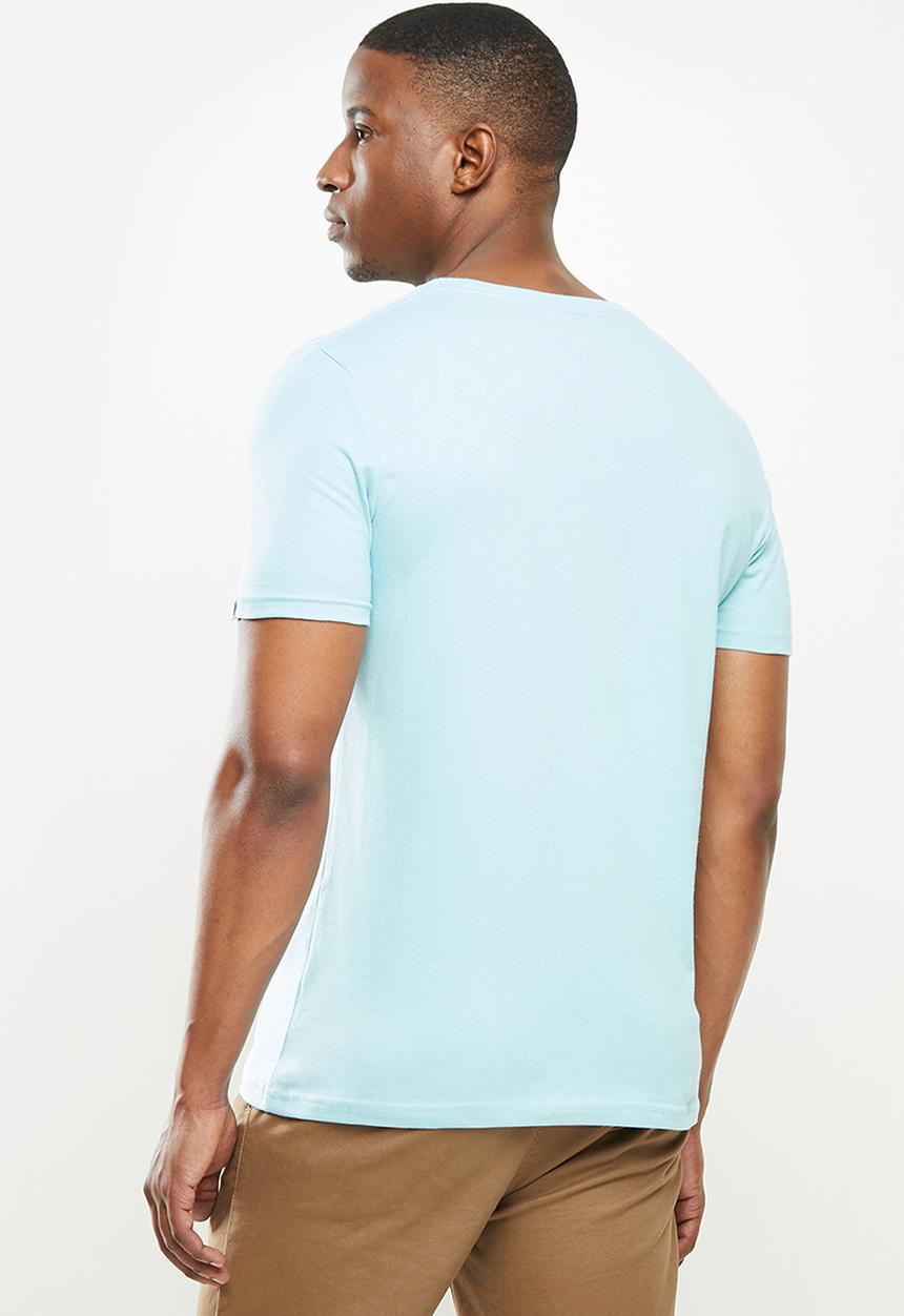 Original Penguin - Combo logo tee - blue