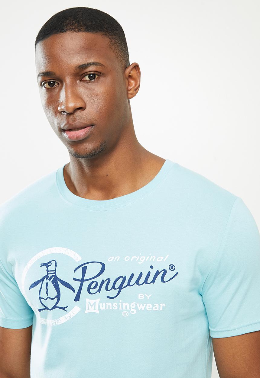 Original Penguin - Combo logo tee - blue
