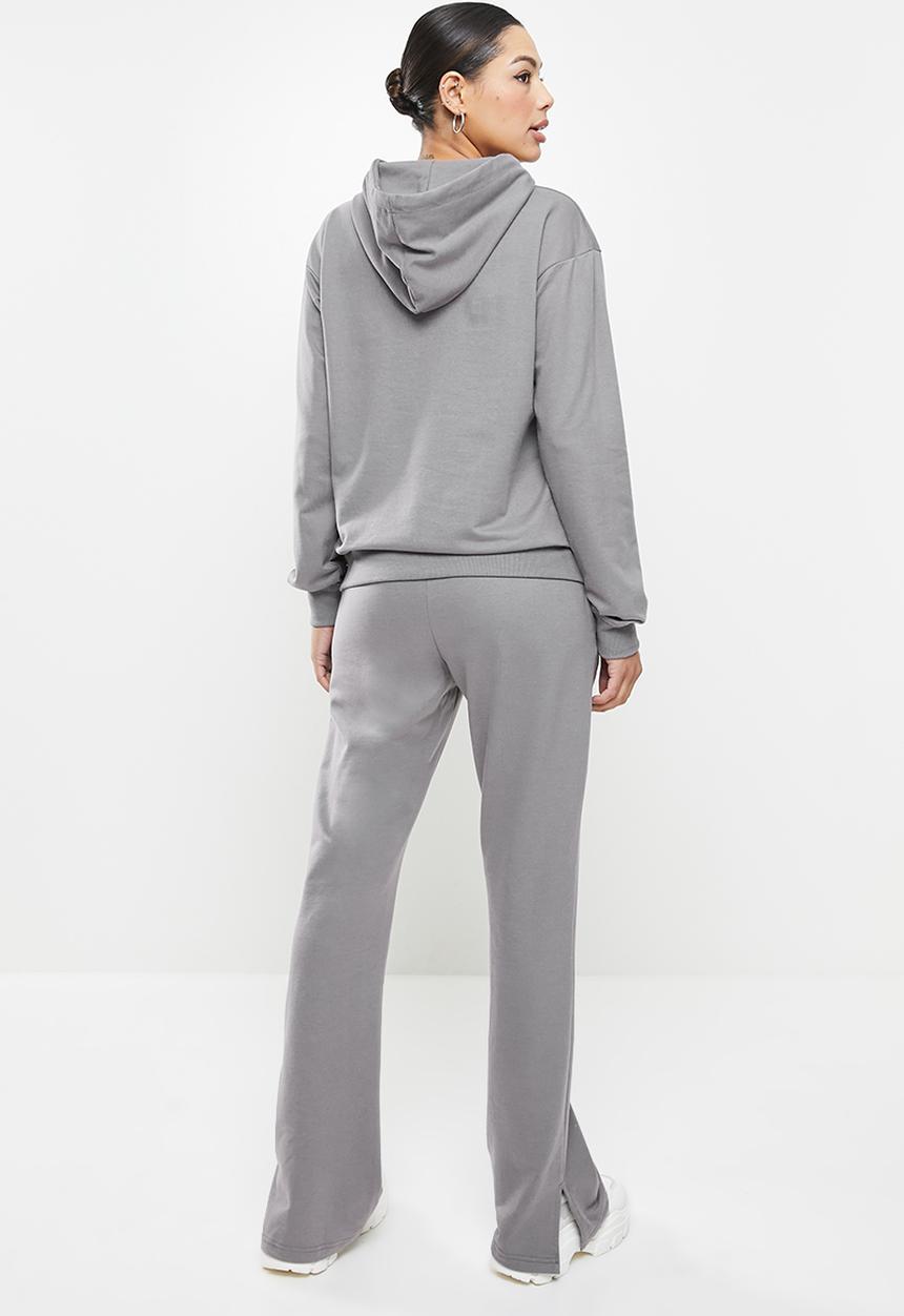Missguided - Coord hoodie flare set - charcoal