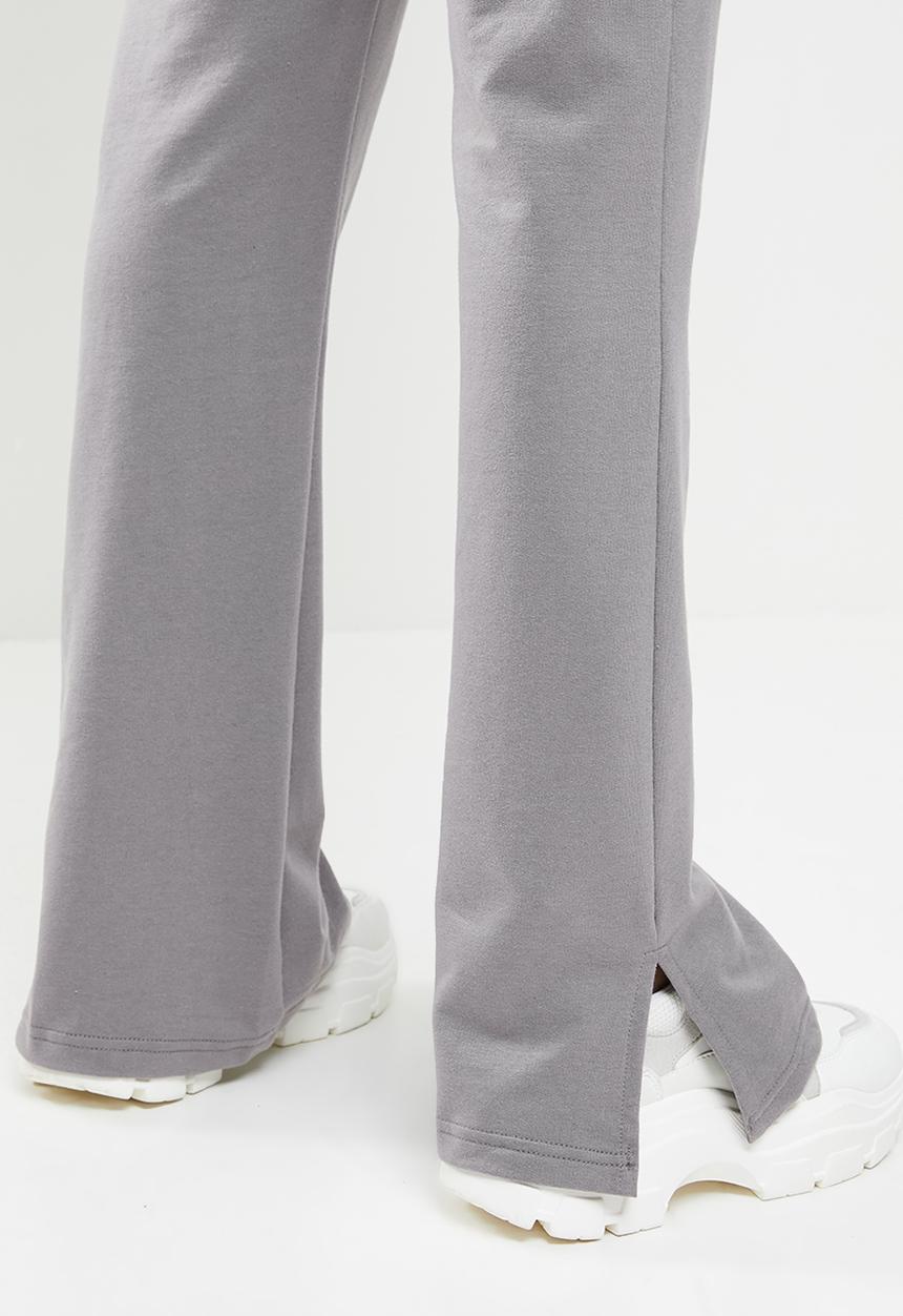 Missguided - Coord hoodie flare set - charcoal