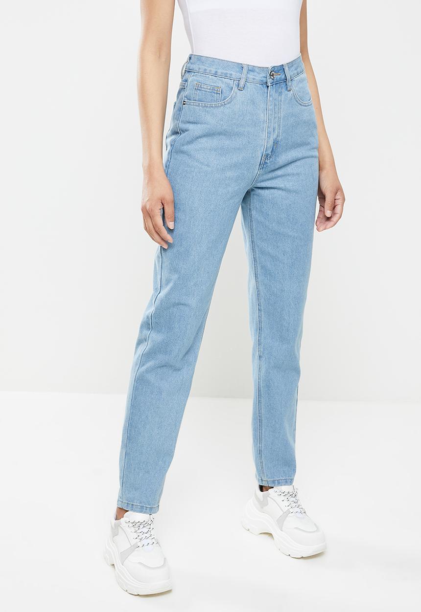 Missguided - Mid wash riot jeans co ord - blue