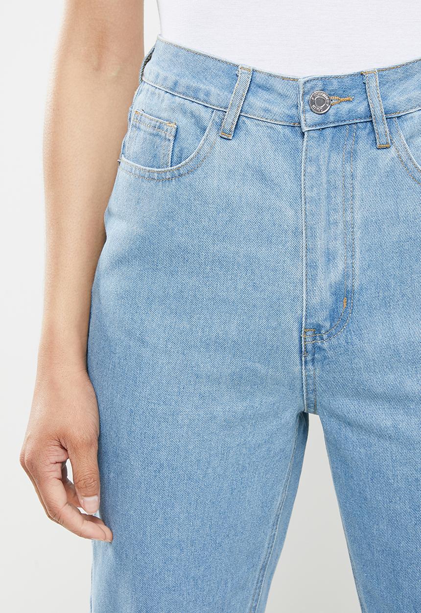 Missguided - Mid wash riot jeans co ord - blue