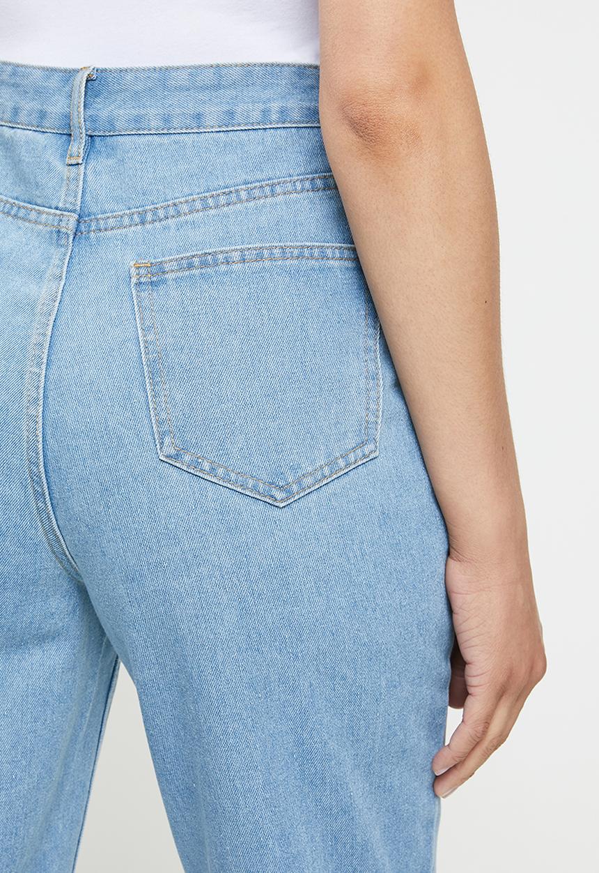 Missguided - Mid wash riot jeans co ord - blue