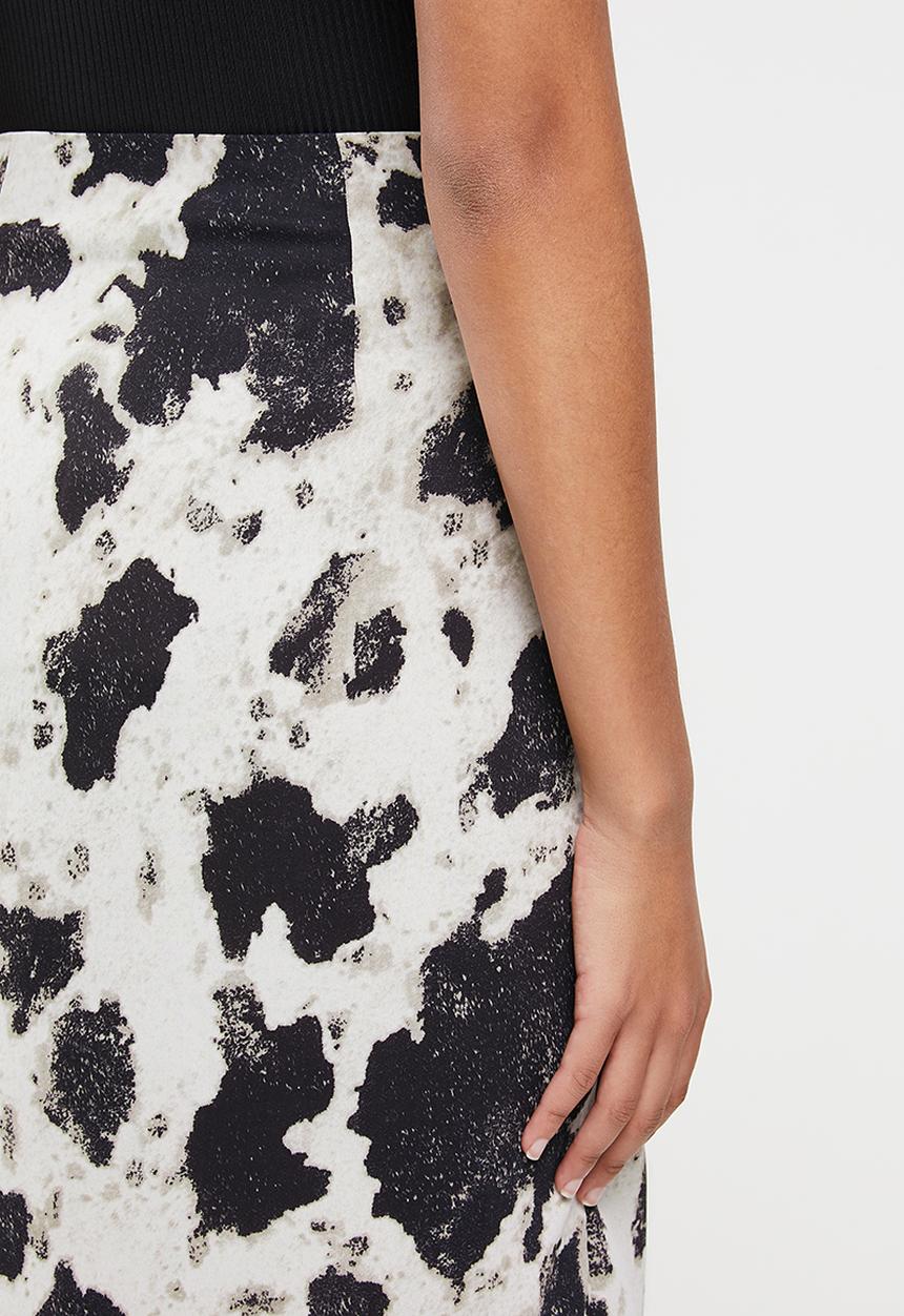 Glamorous - Midi wrap skirt - stone & black