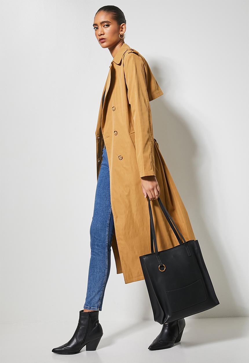 Superbalist - Leather tote bag - black