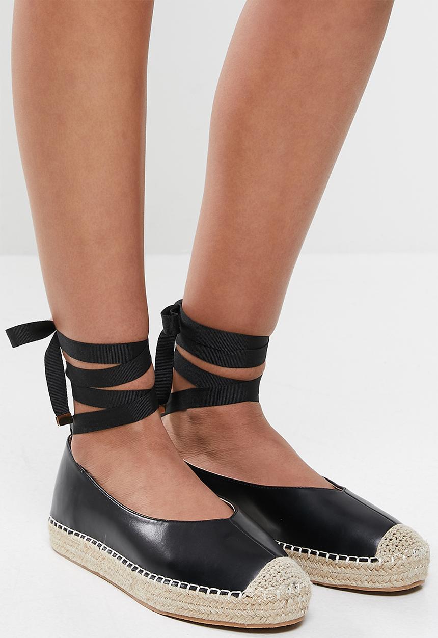 Glamorous - Wide fit espadrille - black