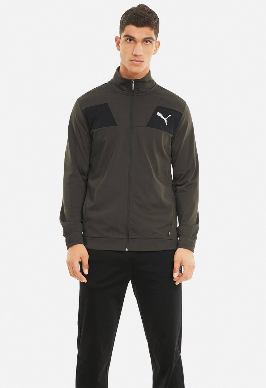 PUMA - Techstripe tricot tracksuit cl - forest night