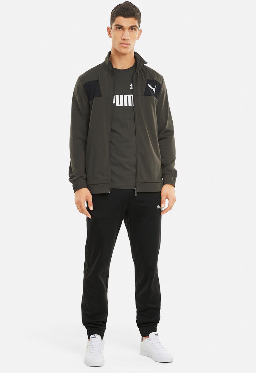 PUMA - Techstripe tricot tracksuit cl - forest night