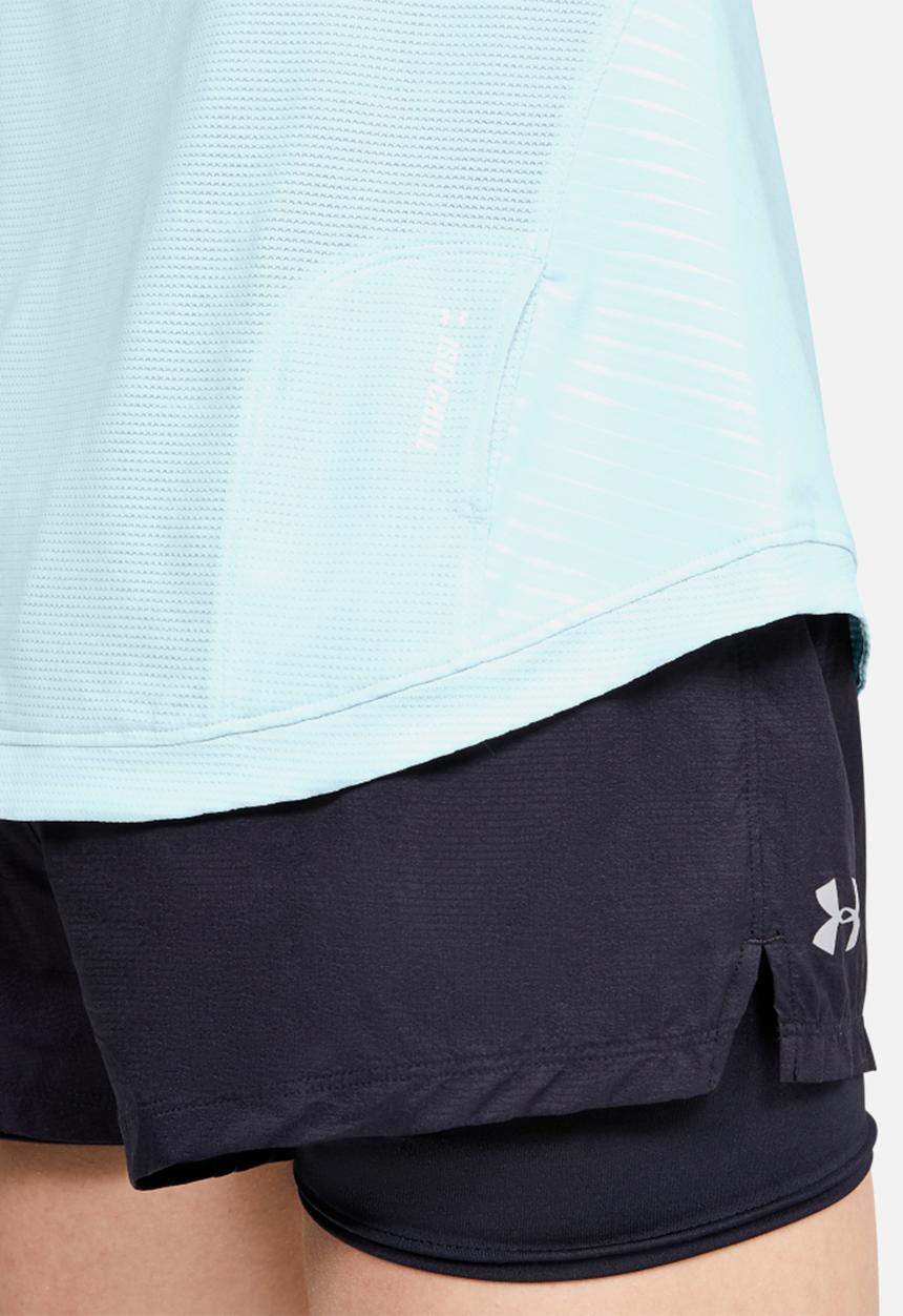 Under Armour - Qualifier iso-chill embossed short sleeve top - blue
