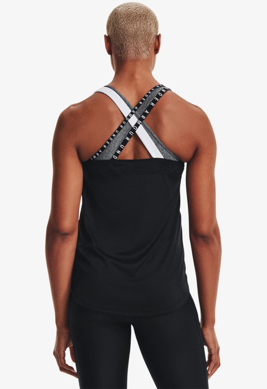 Under Armour - Hg armour double strap tank - black