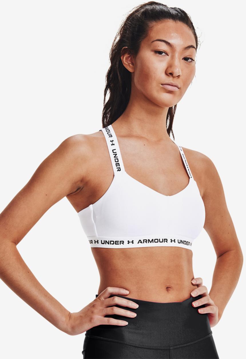 Under Armour - Crossback low impact bra - white