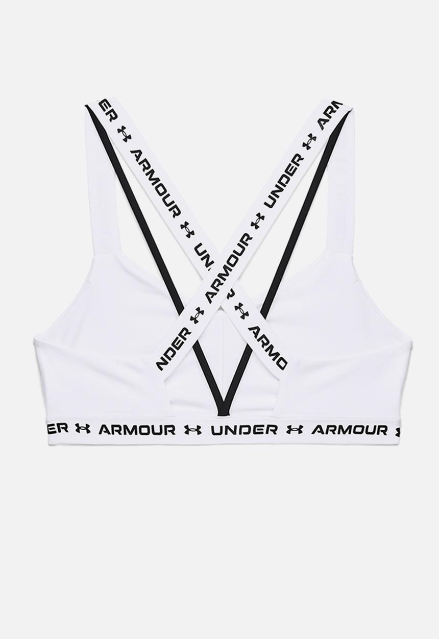 Under Armour - Crossback low impact bra - white