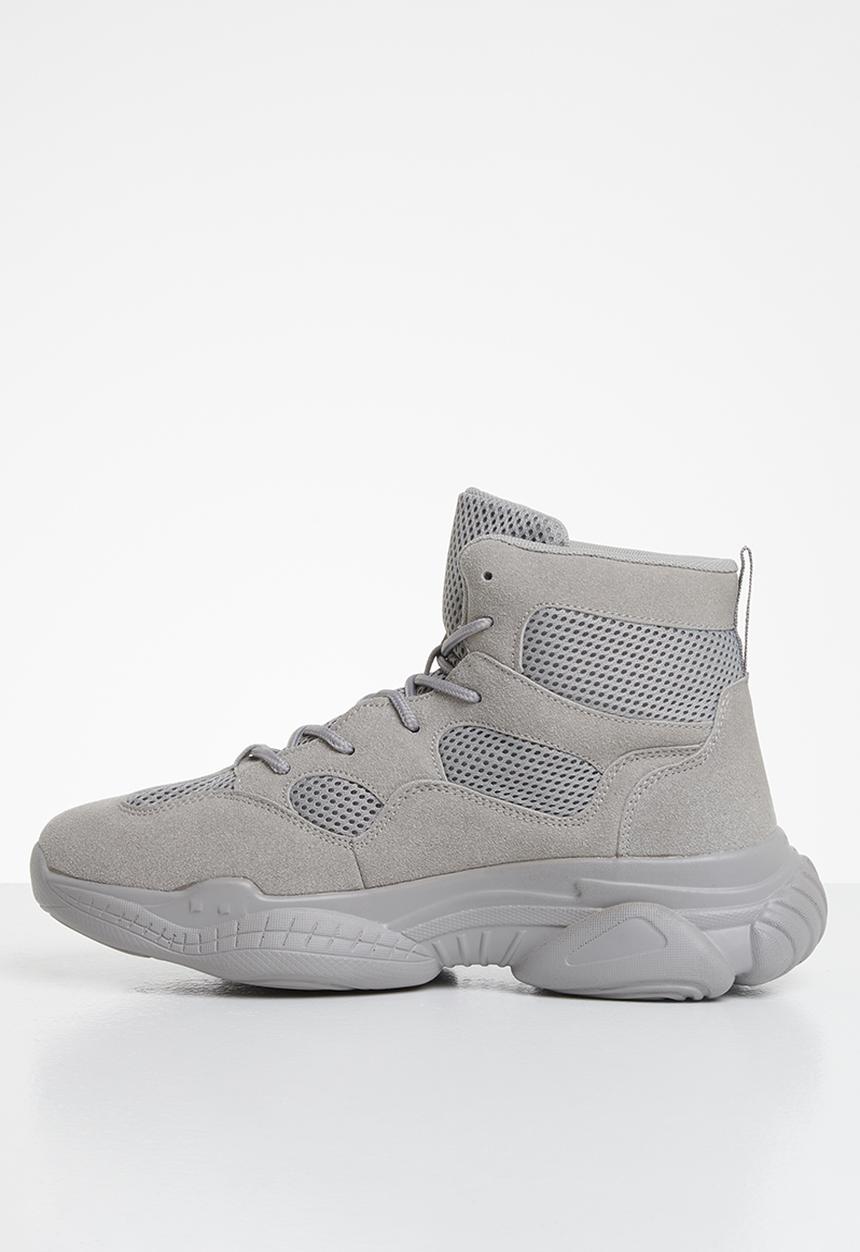 Missguided - High top bubble sole trainers - grey