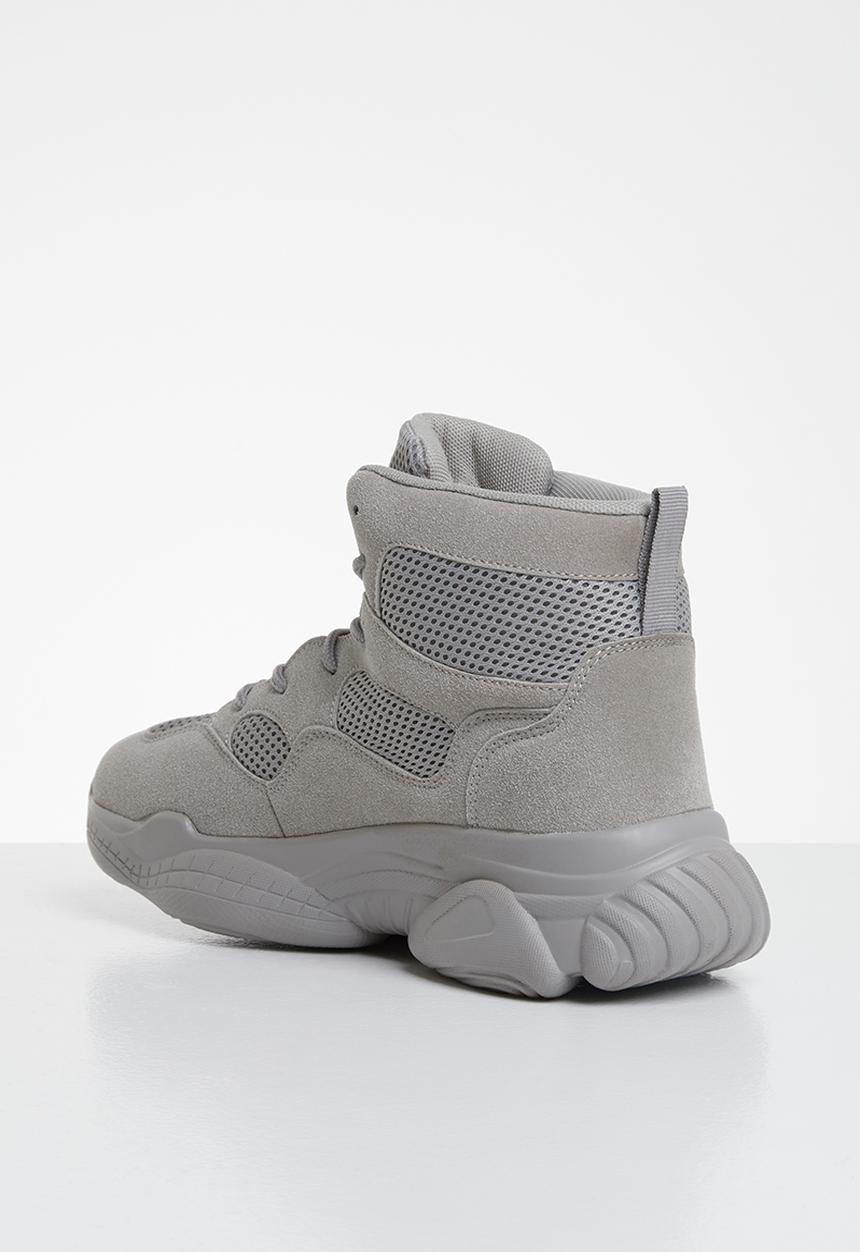 Missguided - High top bubble sole trainers - grey