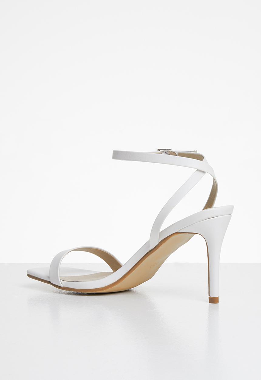 Missguided - Barely there low heel - white