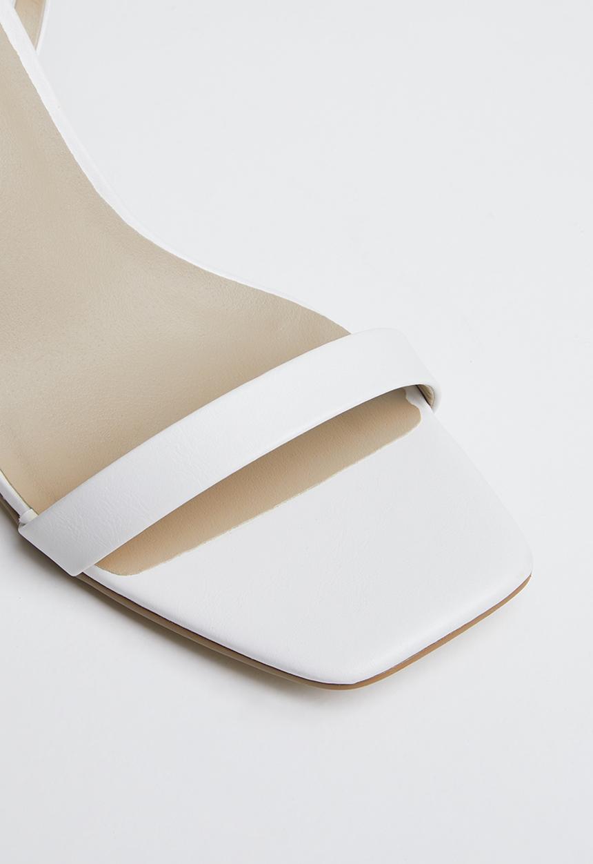 Missguided - Barely there low heel - white