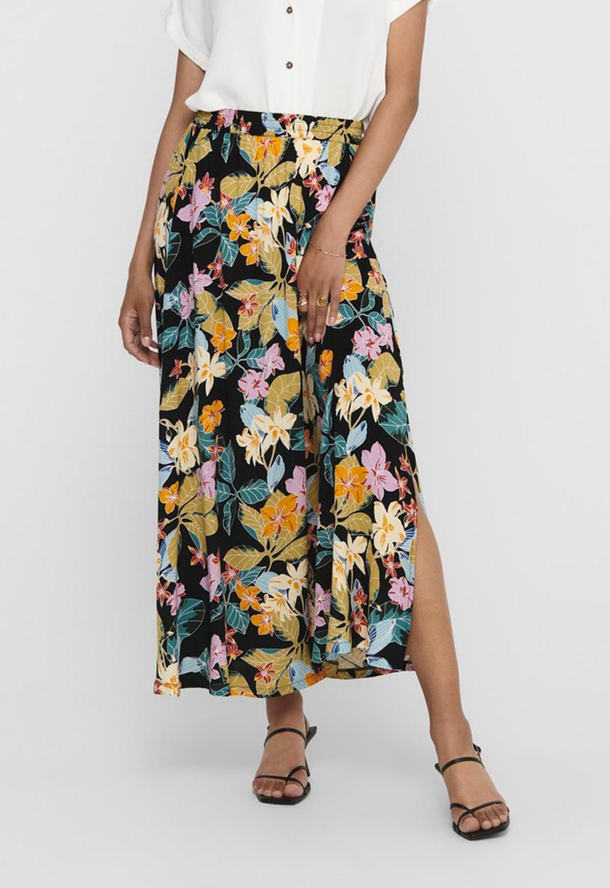 Jacqueline de Yong - Tianna maxi skirt denim - floral