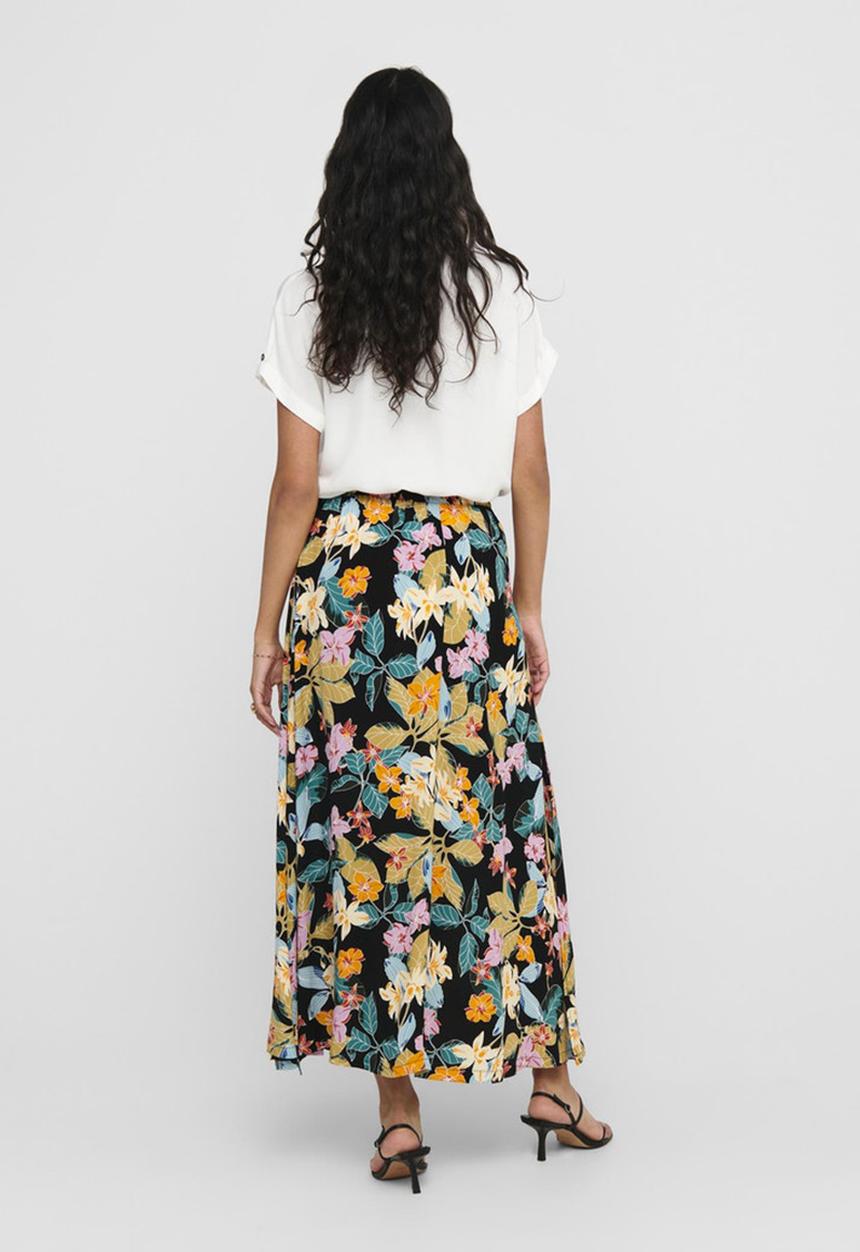 Jacqueline de Yong - Tianna maxi skirt denim - floral