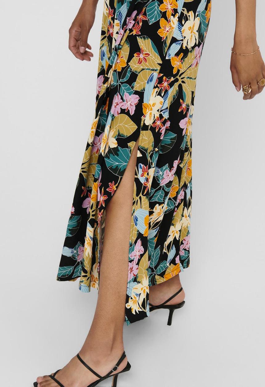 Jacqueline de Yong - Tianna maxi skirt denim - floral