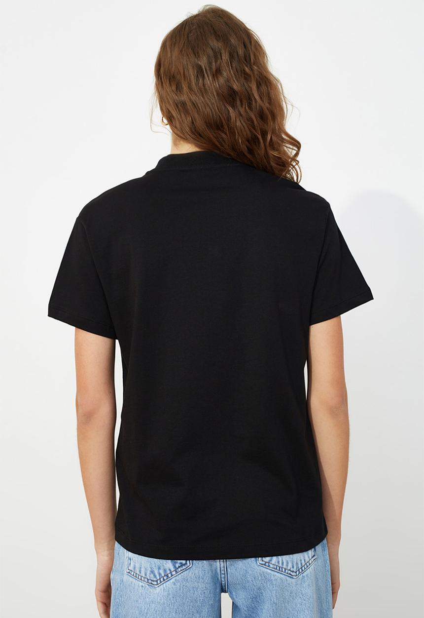 Trendyol - Crew neck 2-pack basic t-shirt - white/black