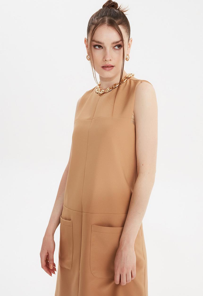Trendyol - Basic dress - camel