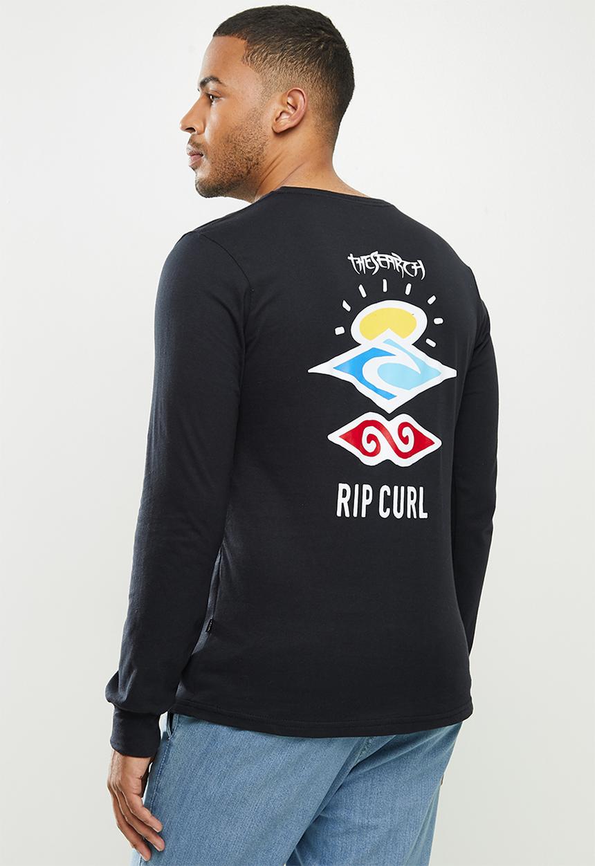 Rip Curl - Search logo long sleeve tee - black