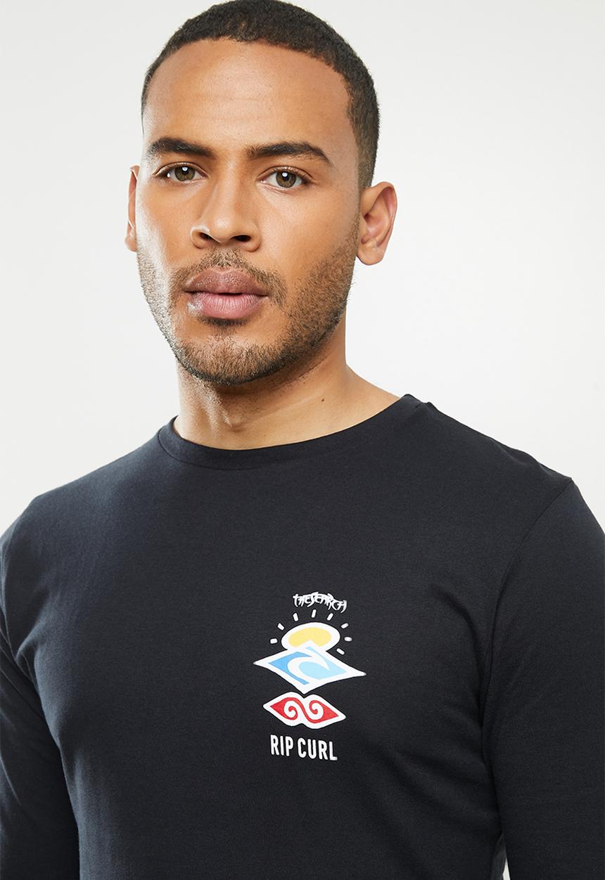Rip Curl - Search logo long sleeve tee - black
