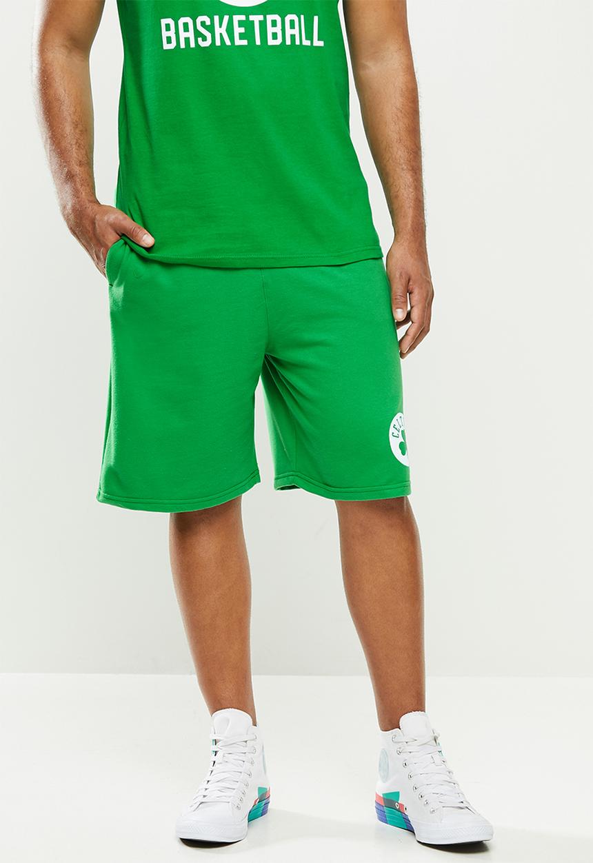NBA - Celtic b/ball retro shorts  - cotton birdseye / surf interest - green