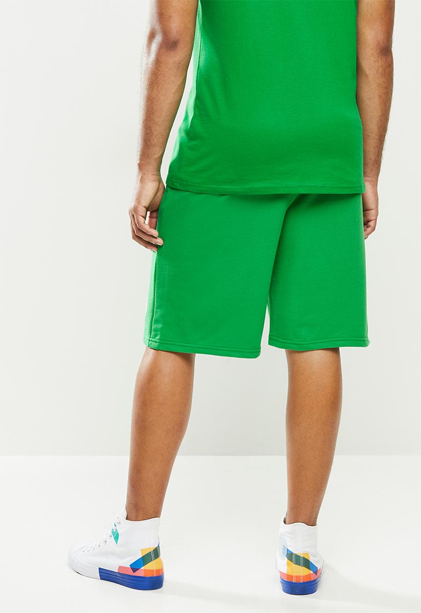 NBA - Celtic b/ball retro shorts  - cotton birdseye / surf interest - green