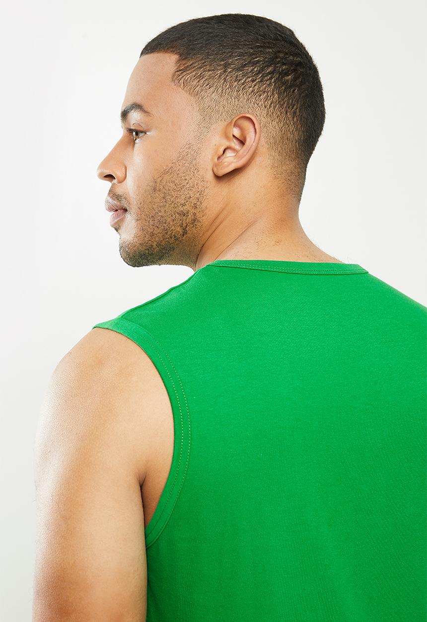 NBA - Celtic green retro vest (straight hem)  - cotton single jersey - green