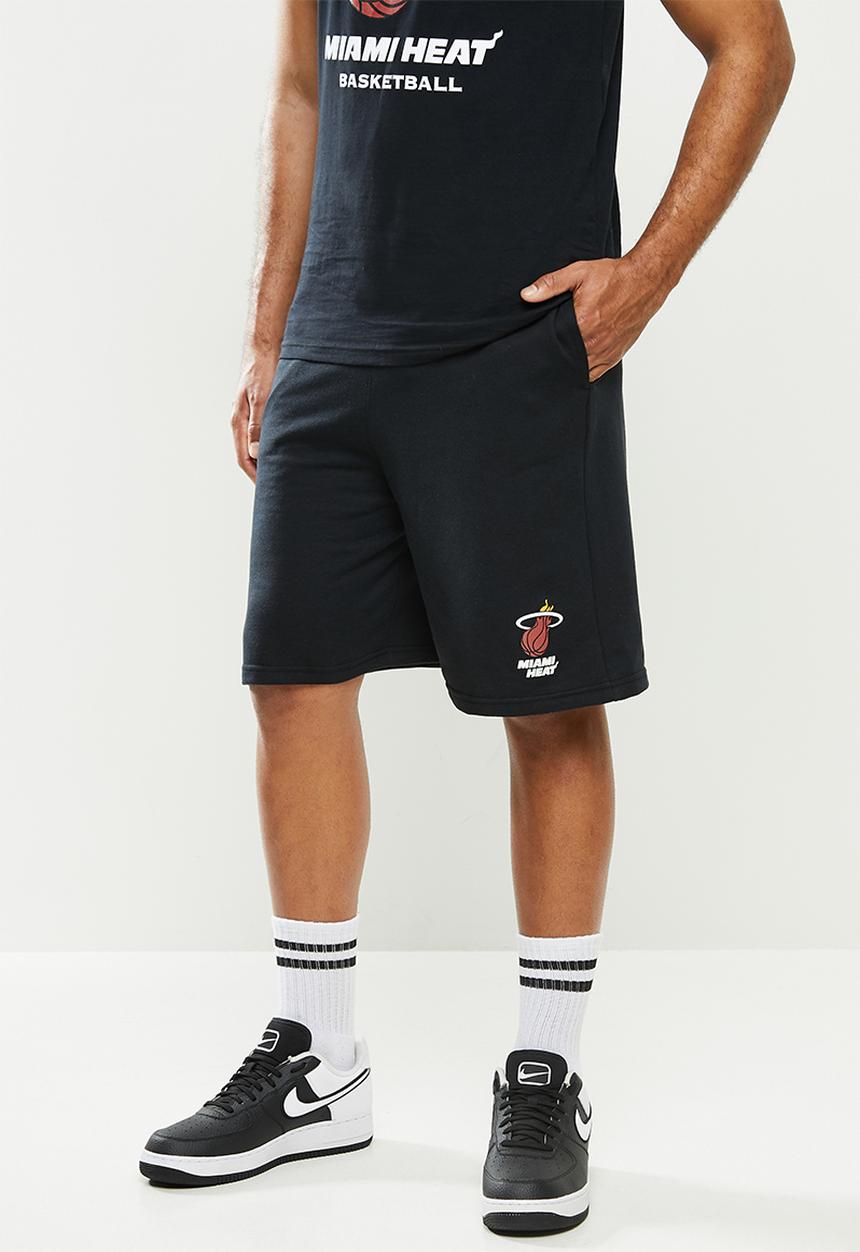 NBA - Miami b/ball retro shorts  - cotton birdseye / surf interest - black